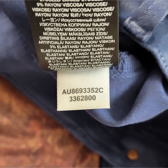 7 for all Mankind High Waisted Ankle Skinny Jean in Ink Coated - Picture 7 of 10